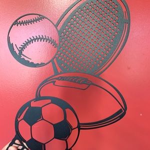 Hand made powderocoqted cut outs